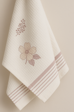 Load image into Gallery viewer, Lilac Whisper Hand Block Print Pure Cotton Towel