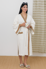 Load image into Gallery viewer, Sundar Pushp Hand Block Print Pure Cotton Bathrobe