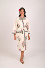 Load image into Gallery viewer, Blush Bagh Hand Block Print Pure Cotton Bathrobe