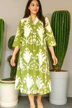 Load image into Gallery viewer, Sugandh Tropical Pure Cotton Dress β Handcrafted Breezy Summer Wear for Effortless Elegance