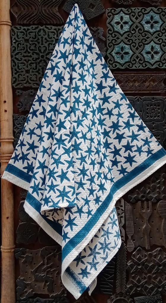 Twinkle Tales Pure Cotton Hand Block Print Kids Towel