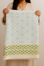 Load image into Gallery viewer, Simmi’s Emporium Mint Zest Hand Block Print Bedsheet – 100% Cotton Percale
