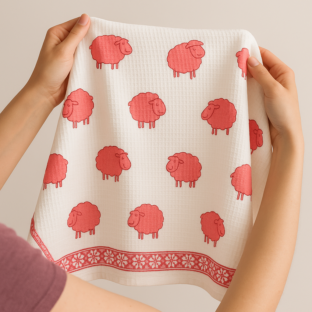 Fluffy Dreams Pure Cotton Hand Block Print Kids Towel