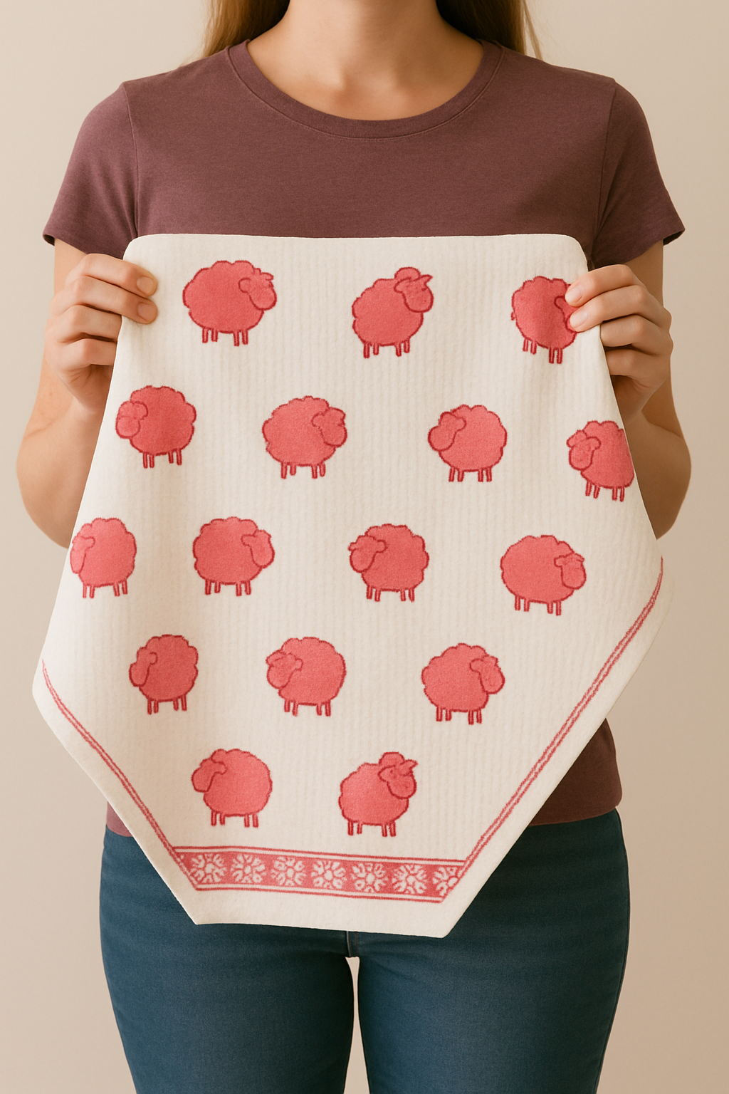Fluffy Dreams Pure Cotton Hand Block Print Kids Towel
