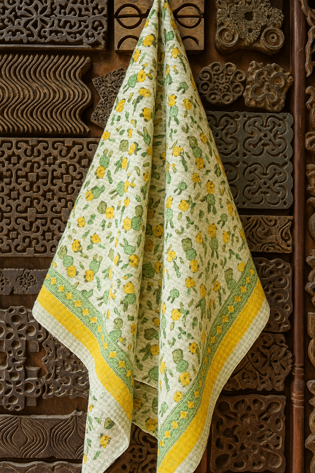 Snuggle Bunny Pure Cotton Hand Block Print Kids Towel