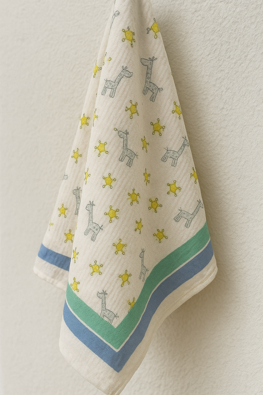 Jungle Joy Pure Cotton Hand Block Print Kids Towel