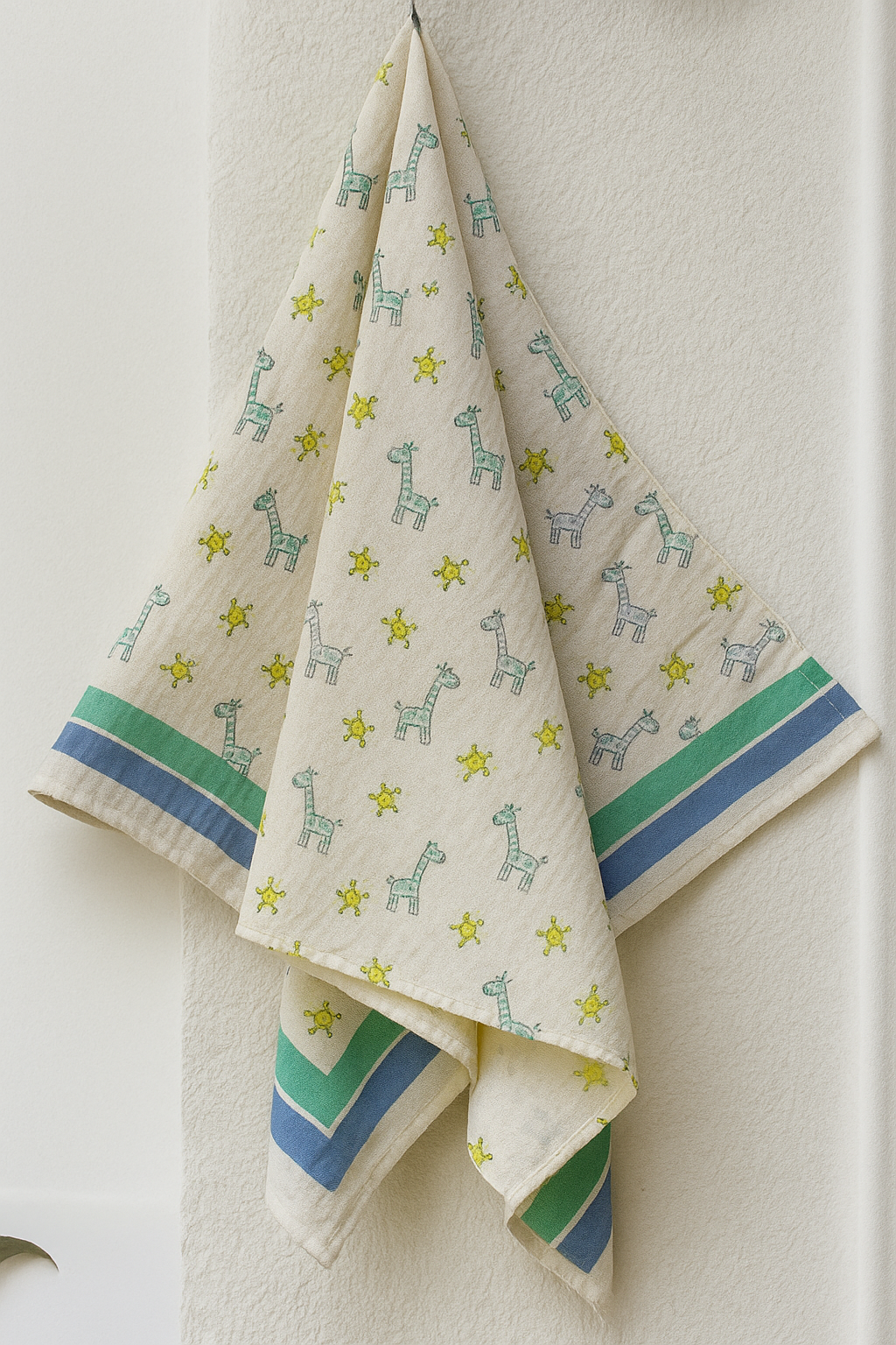 Jungle Joy Pure Cotton Hand Block Print Kids Towel