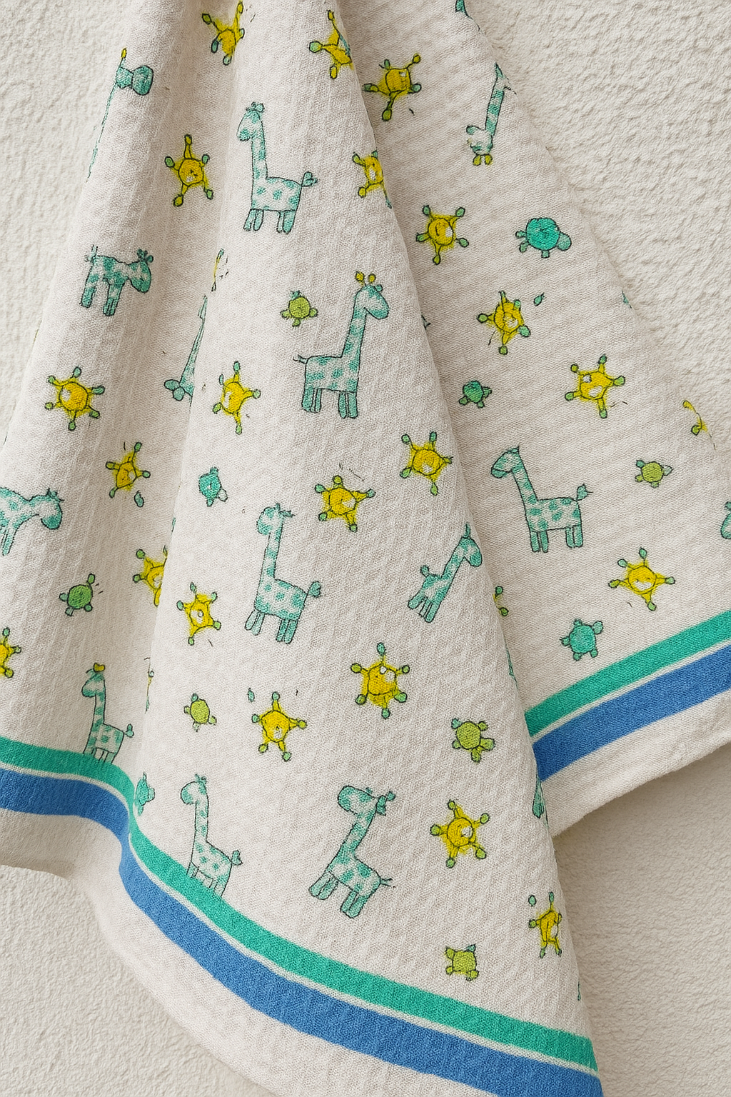 Jungle Joy Pure Cotton Hand Block Print Kids Towel