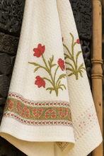 Load image into Gallery viewer, Sundar Pushp Hand Block Print Pure Cotton Towel

