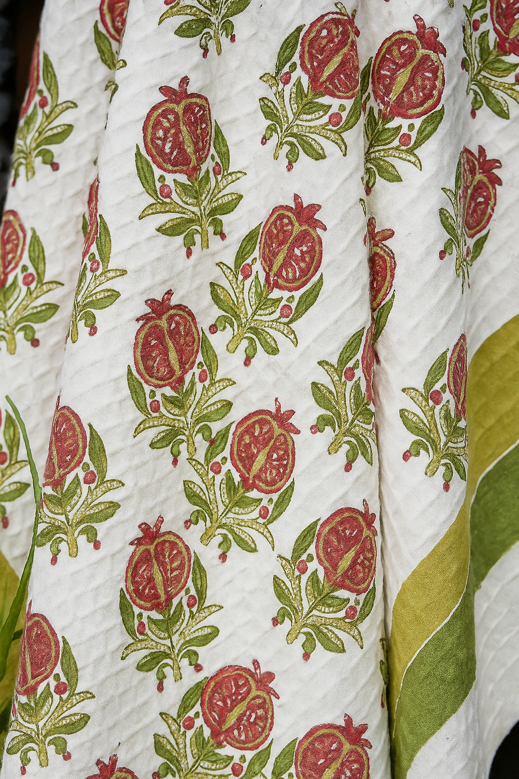 Bagh - e - Anar Hand Block Print Pure Cotton Towel