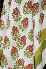 Load image into Gallery viewer, Bagh - e - Anar Hand Block Print Pure Cotton Towel
