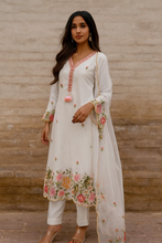 Load image into Gallery viewer, Sale now LIVE! Simmi’s Emporium Phoolwari Charm Suit Set – Hand Block Printed Cotton Kurta with Chiffon Dupatta

