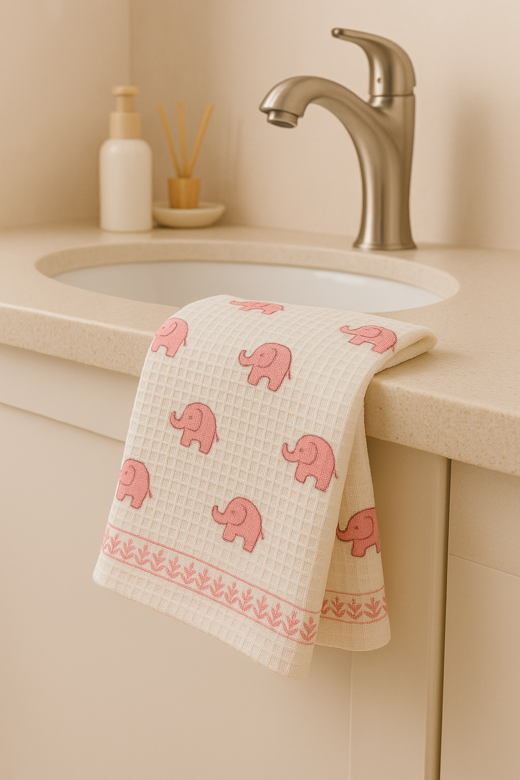 Trunk Tales Pure Cotton Hand Block Print Kids Towel