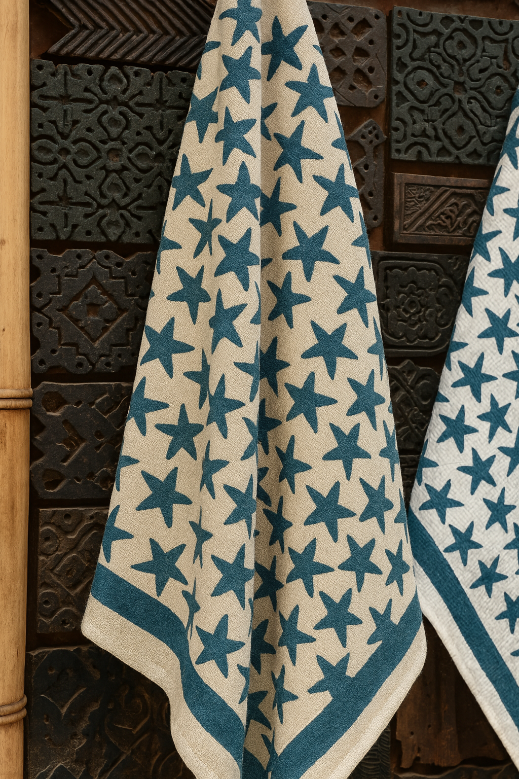 Twinkle Tales Pure Cotton Hand Block Print Kids Towel