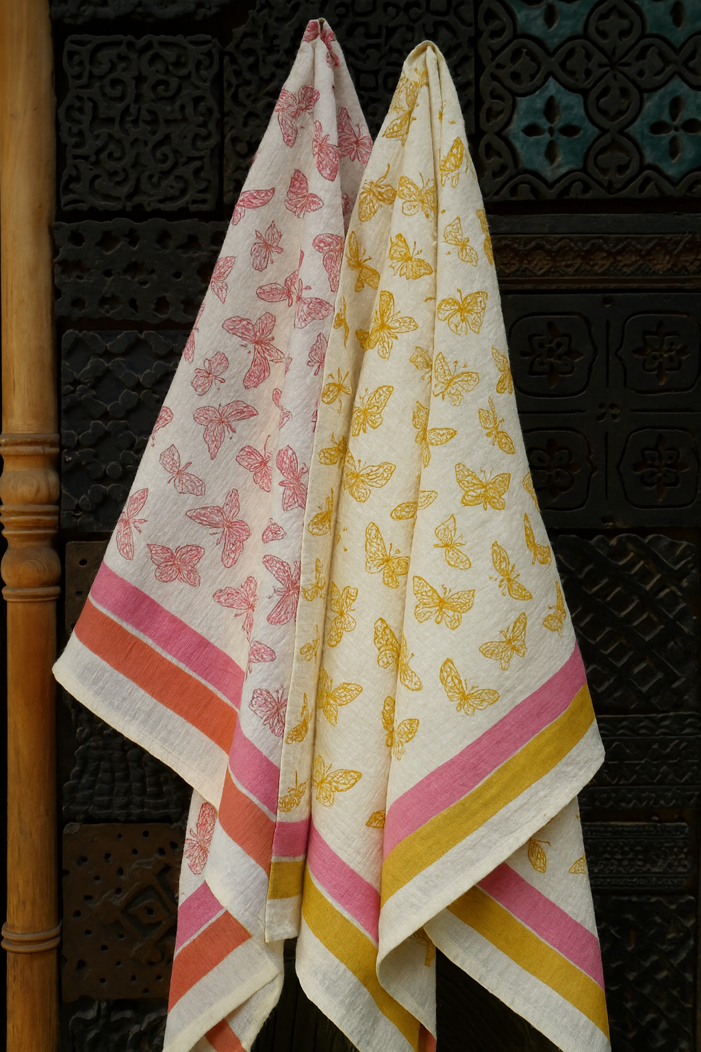 Pankh Pari Pure Cotton Hand Block Print Kids Towel