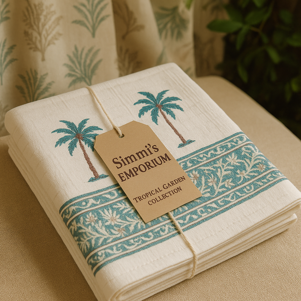 Costal Charm Hand Block Print Pure Cotton Towel