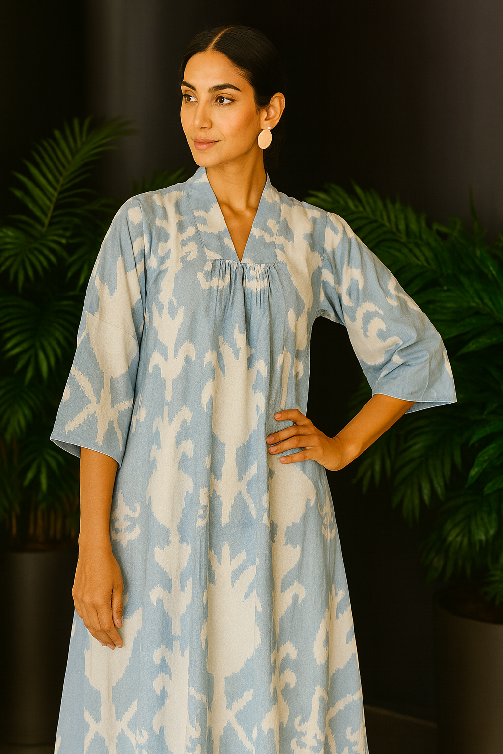 Nirmal Chaya Tropical Pure Cotton Dress