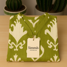 Load image into Gallery viewer, Sugandh Tropical Pure Cotton Dress – Handcrafted Breezy Summer Wear for Effortless Elegance
