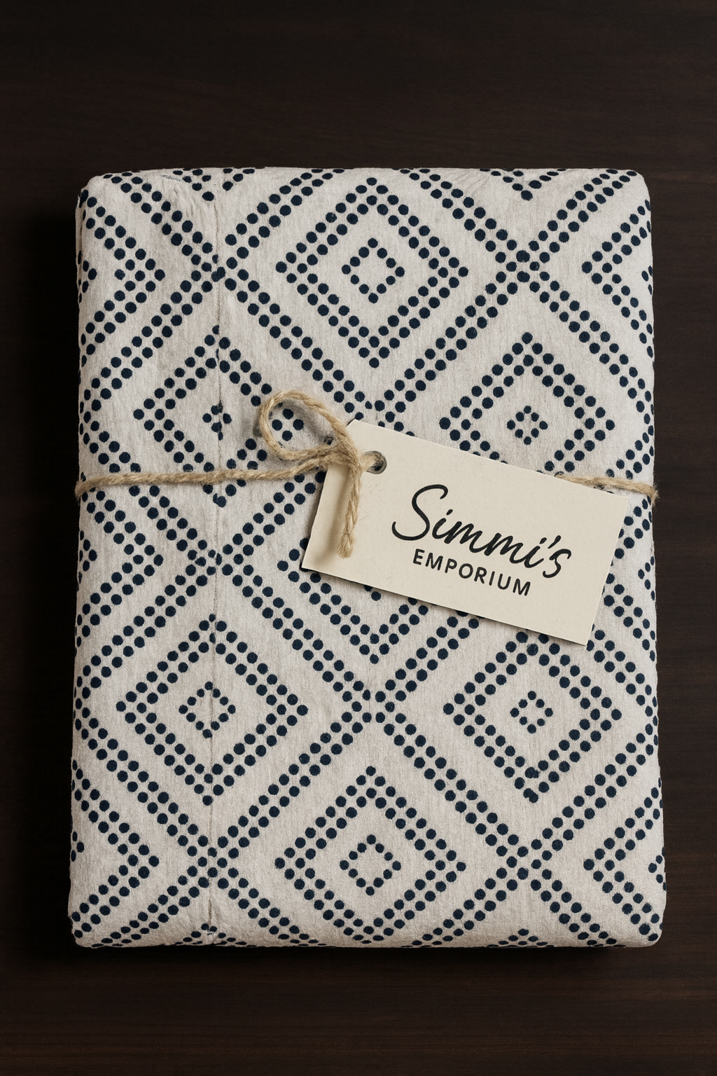 Simmi’s Emporium Neelakshi Indigo Hand Block Print Quilt – Reversible Cotton Comforter