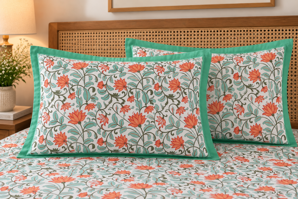 Gulbahaar - Pure Cotton Hand Block Print Bedsheet