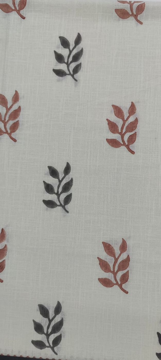 Hand Block Print Pure Cotton Aipan Art Table Cover
