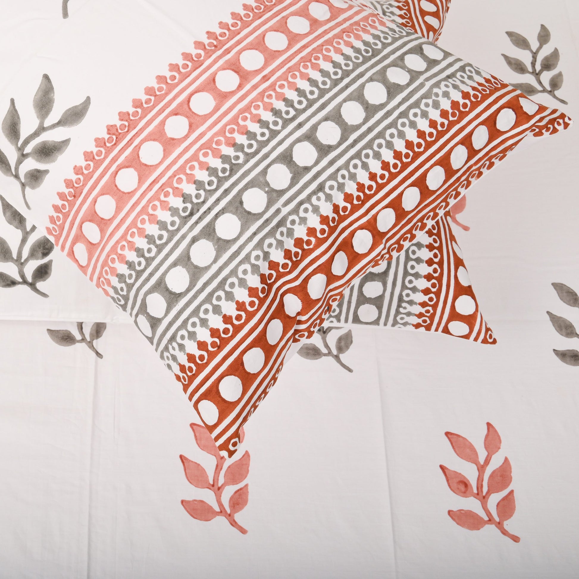 Decorative pillow with a pattern on a white background