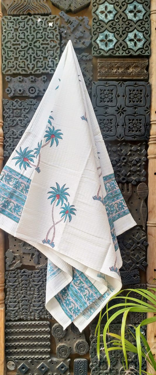 Costal Charm Hand Block Print Pure Cotton Towel