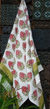 Load image into Gallery viewer, Bagh - e - Anar Hand Block Print Pure Cotton Towel
