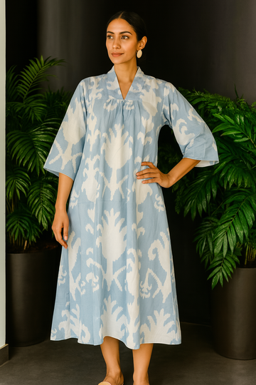 Nirmal Chaya Tropical Pure Cotton Dress