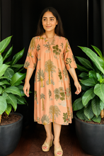 Load image into Gallery viewer, Pastel Promise Tropical Pure Cotton Dress – Handcrafted Breezy Summer Dress in Soft Pastel Hues
