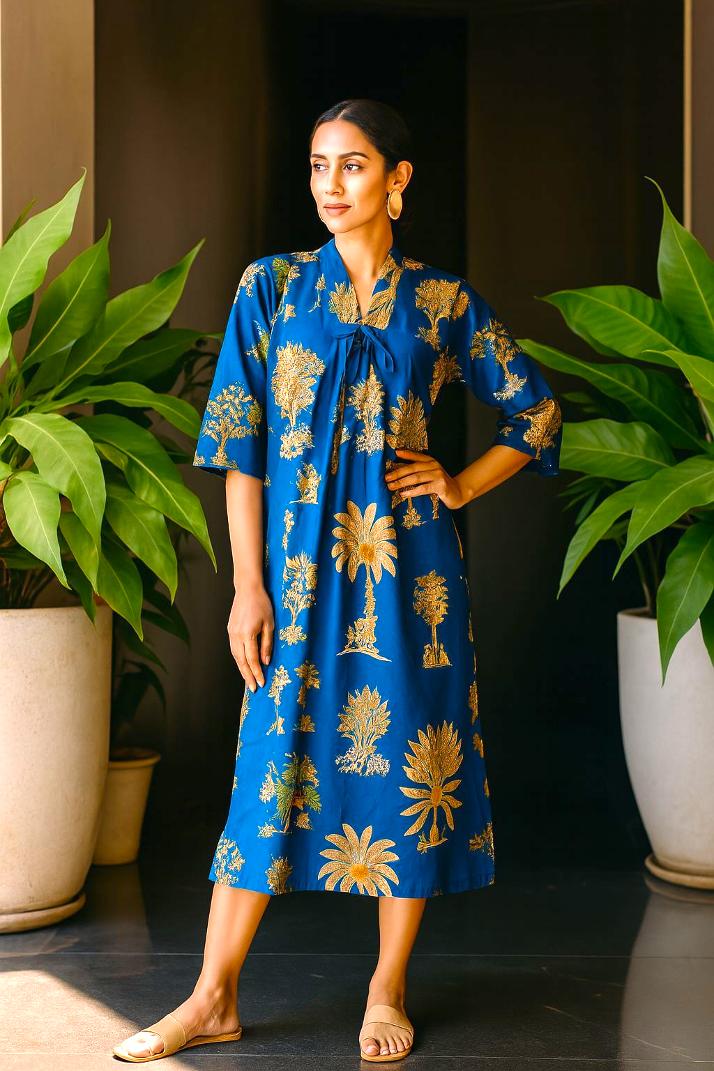 Neel Phalak Tropical Pure Cotton Dress